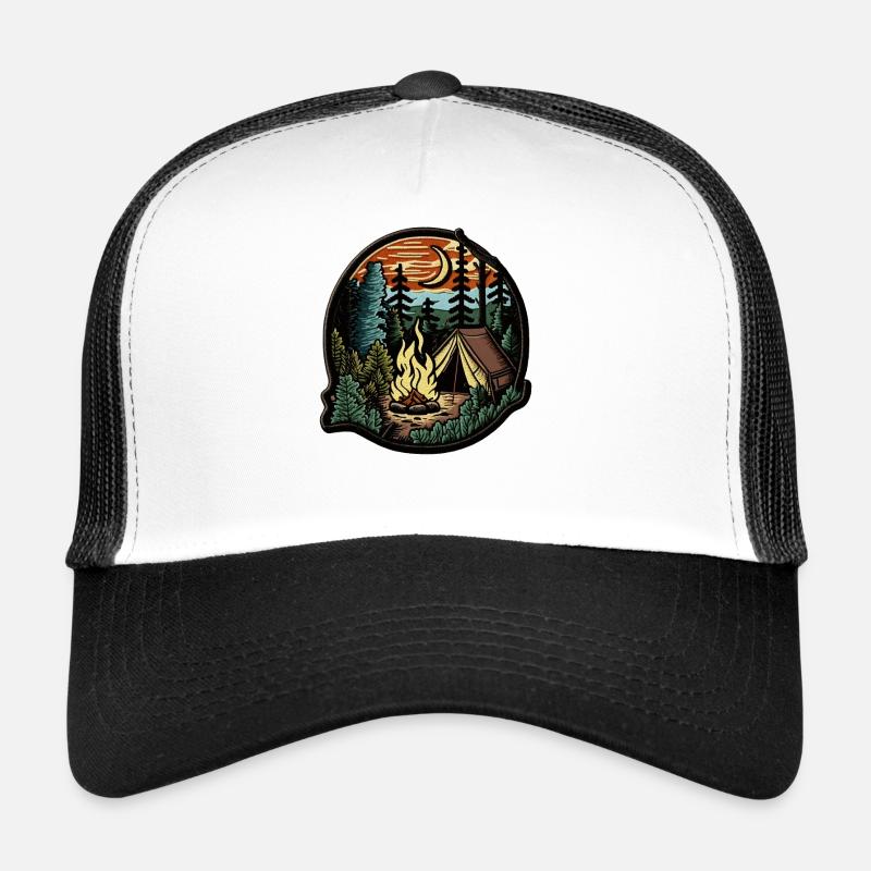 Camping - Patch design Casquette trucker 