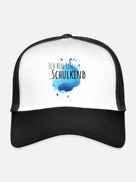 Ich bin ein Schulkind - Trucker Cap - Weiß/Schwarz