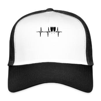 Conga Heartbeat Conga Drums - Trucker Cap - white/black - Front