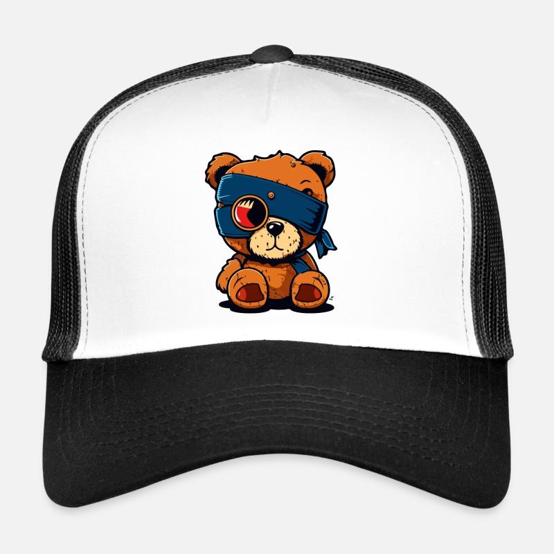 Eye patch cute bear Trucker Cap