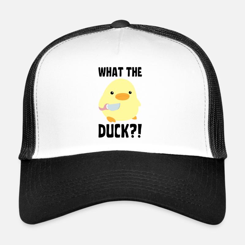 What The Duck? Duck with knife - Ente mit Messer Trucker Cap