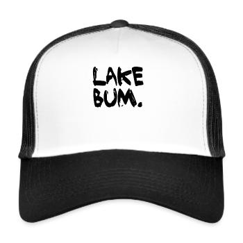Lake Bum Lake Sea Camping Boating - Trucker Cap - white/black - Front