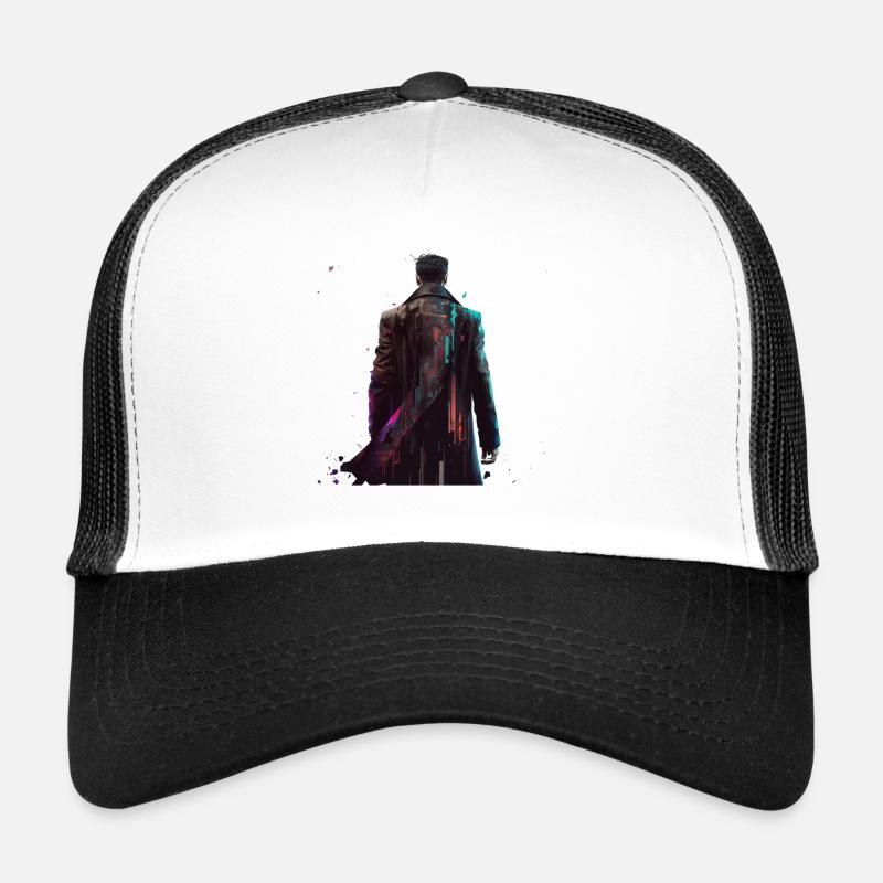 Lone swordsman on his way - Trucker Cap - white/black