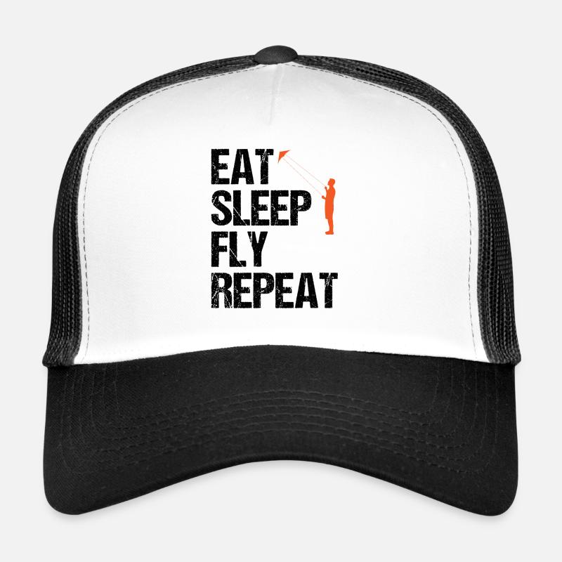 Kite Flying Saying Hang Gliding Gift Trucker Cap