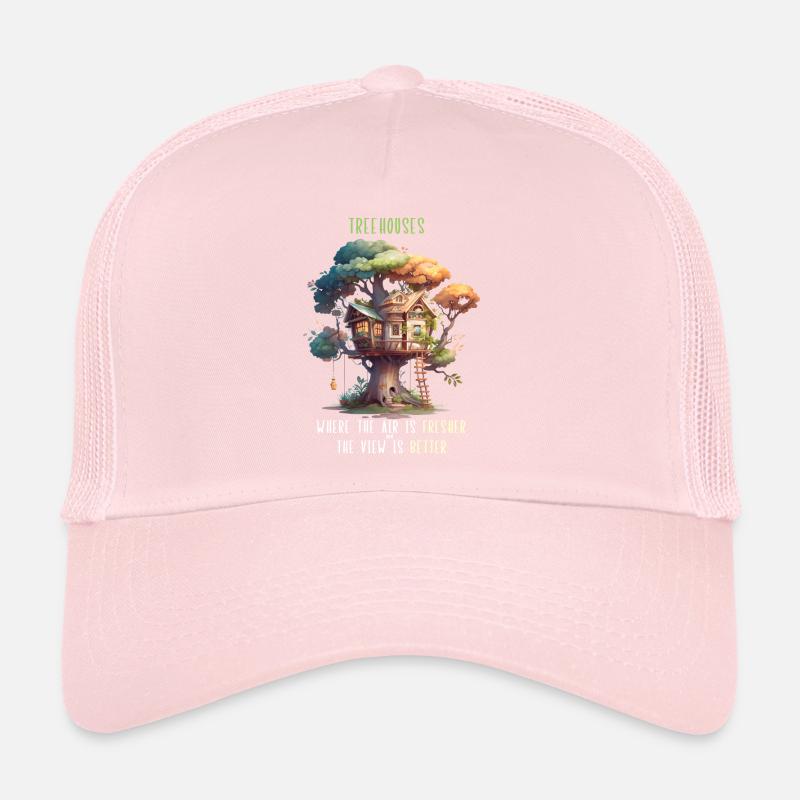 Constructeur de cabanes dans les arbres - Là où l’air est plus frais Casquette trucker 
