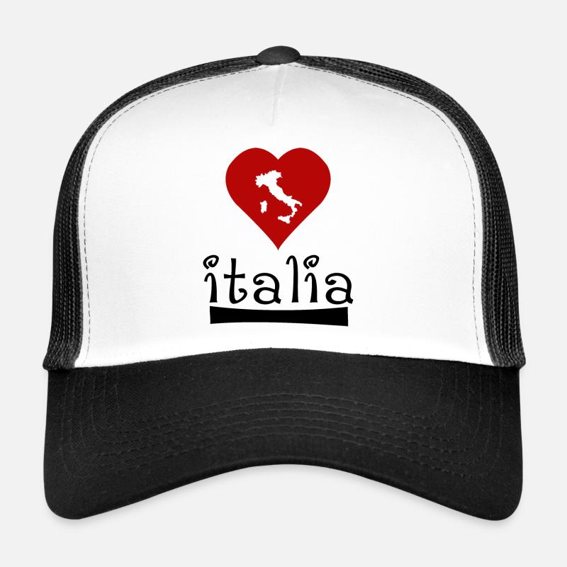 Italia - Trucker Cap - white/black