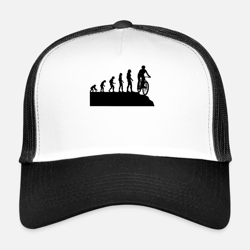 Female Cyclist Evolution Mountain Bike Rider Gift Trucker Cap