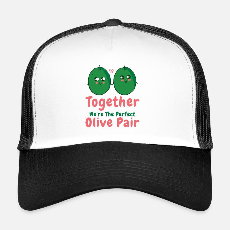Saint-Valentin Olive Couples Rencontres Romance Casquette trucker 