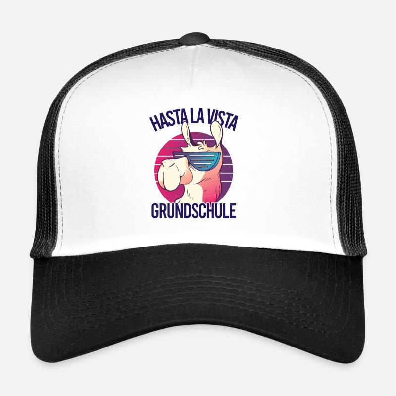 Grundschul Abgänger 2023 Grundschule Abschied - Trucker Cap - Weiß/Schwarz