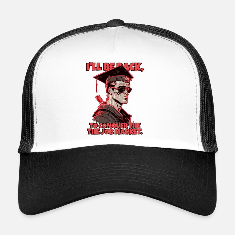 Robot cyborg avec diplôme d’études secondaires Casquette trucker 