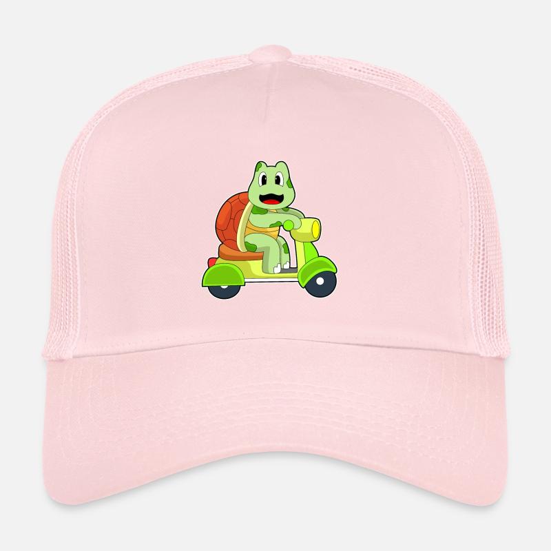 Turtle Scooter Trucker Cap