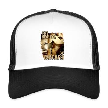 The Beauty Of Guitars - Trucker Cap - white/black - Front