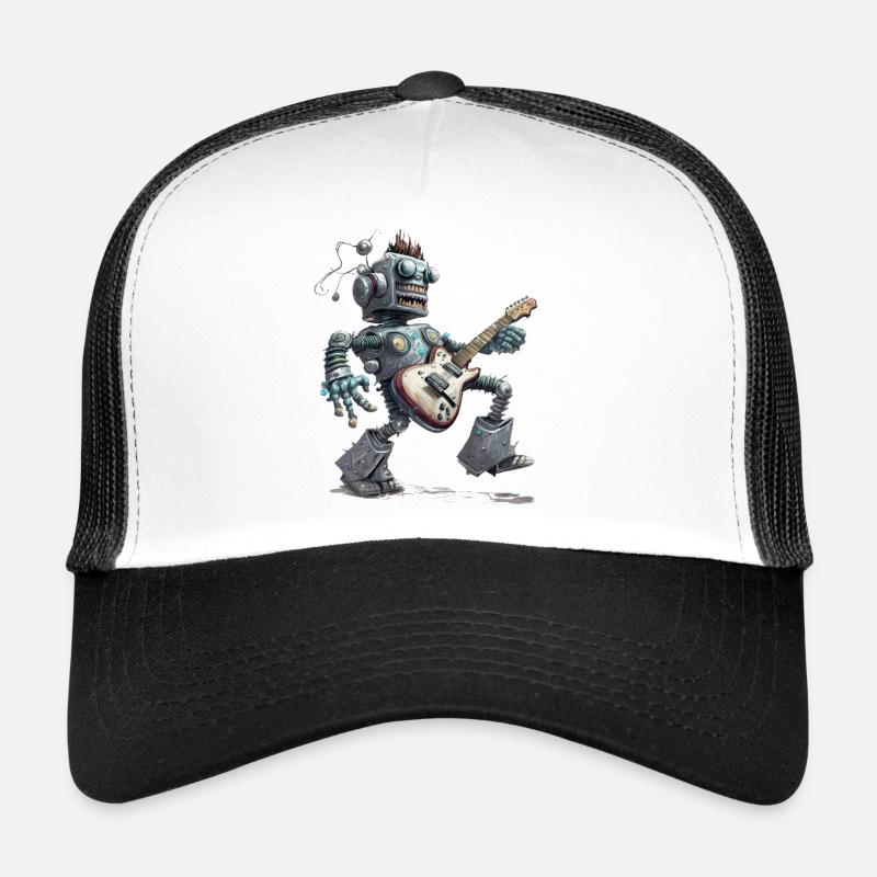 Robot avec guitare Casquette trucker 