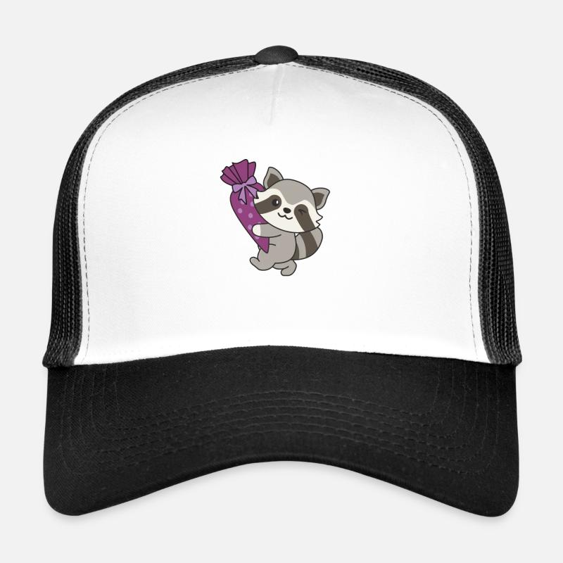Bye bye Kindergarten Hello School Raccoon Casquette trucker 