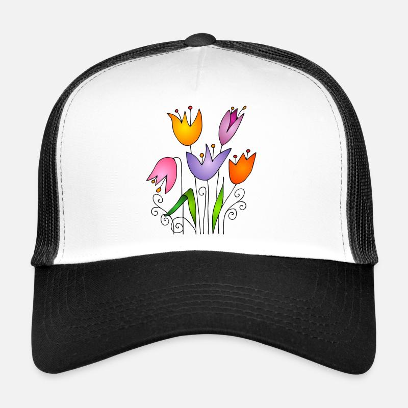 Fleur Casquette trucker 