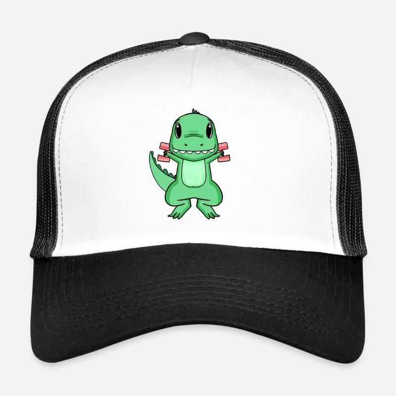 Dino Dumbbell Training Strength Training Gift Casquette trucker 