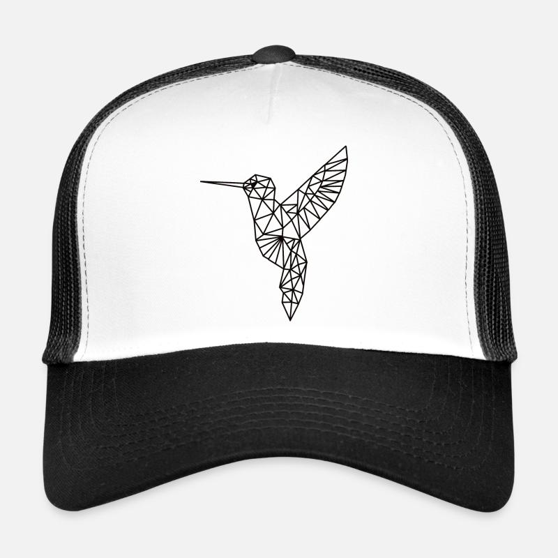 Kolibri in geometrischer Form einfarbig gehalten Trucker Cap