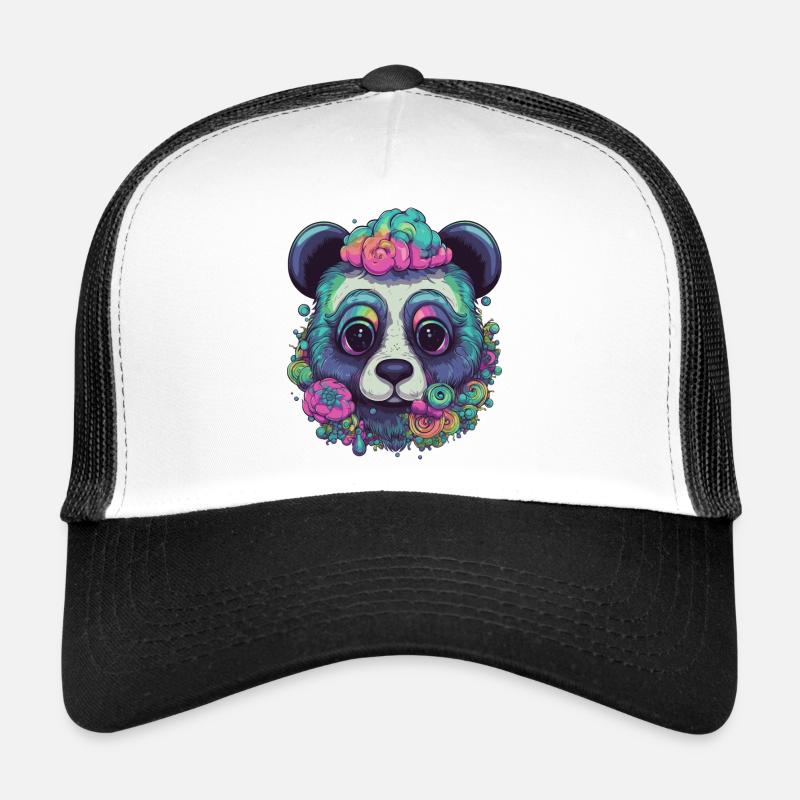 Panda psychédélique Casquette trucker 