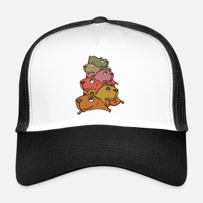 Capybara pile capybara Trucker Cap