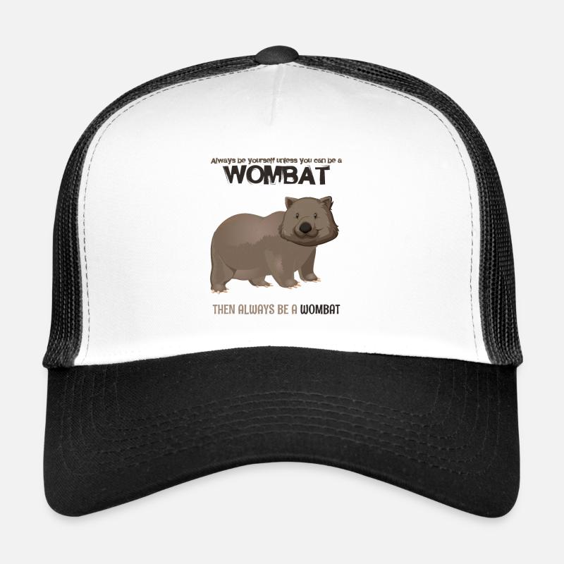 Wombat - Trucker Cap - Weiß/Schwarz