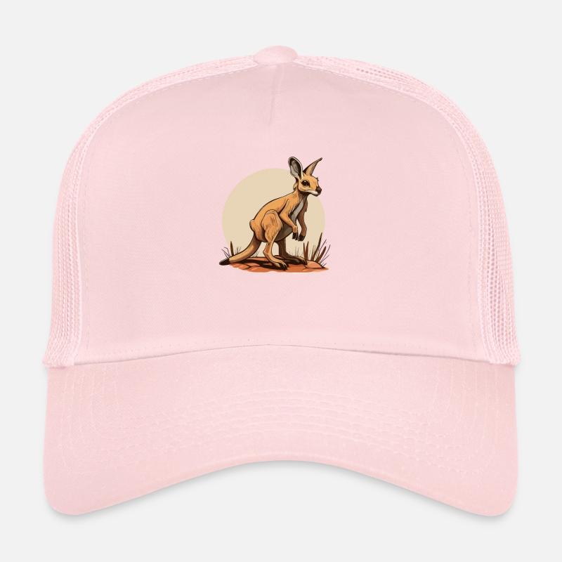 Style de bande dessinée kangourou Casquette trucker 