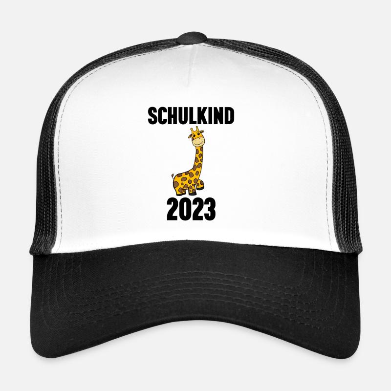 Schuldkind Einschulung 2023 - Trucker Cap - Weiß/Schwarz
