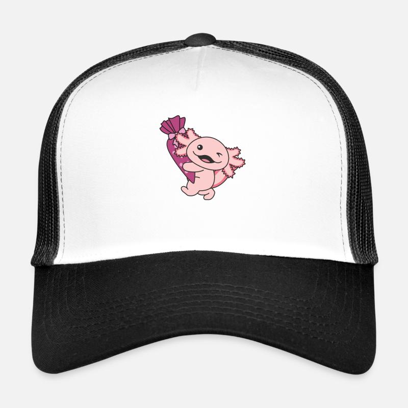 Bye bye Kindergarten Hello School Axolotl Casquette trucker 