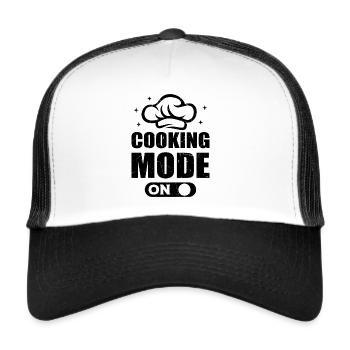 Mode de cuisson sur Cook Chef’s Hat Restaurant Cuisine - Casquette trucker  - blanc/noir - Devant
