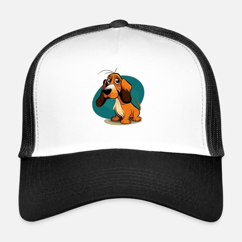 Dog in comic style Trucker Cap