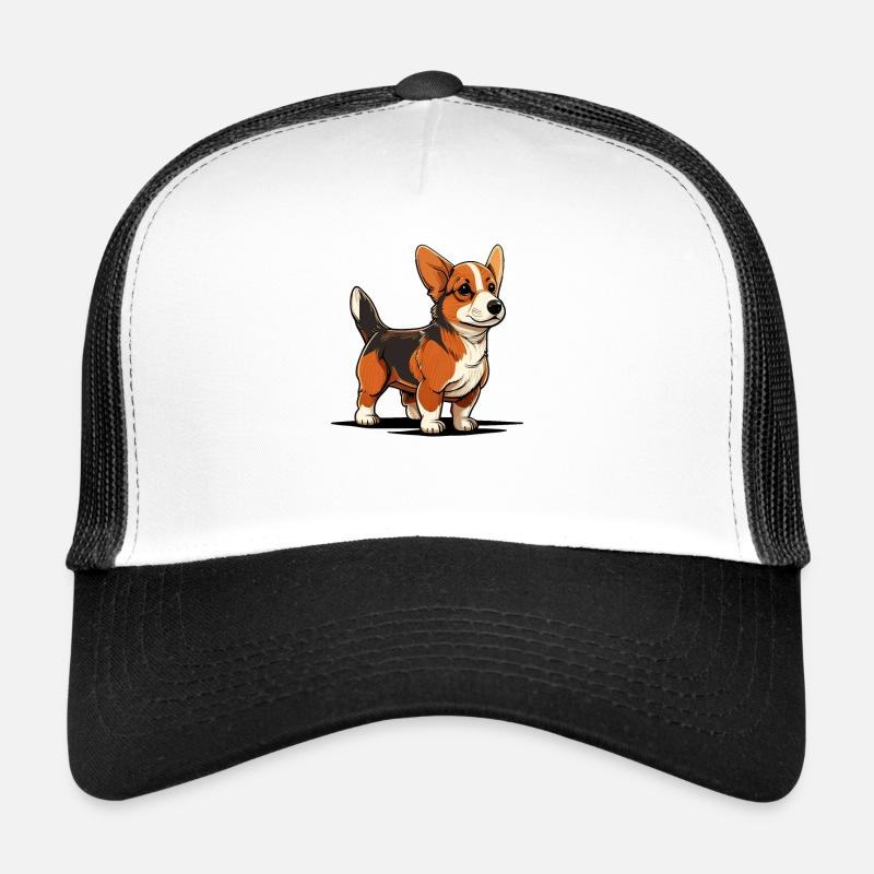 Chien dans le style comique Casquette trucker 