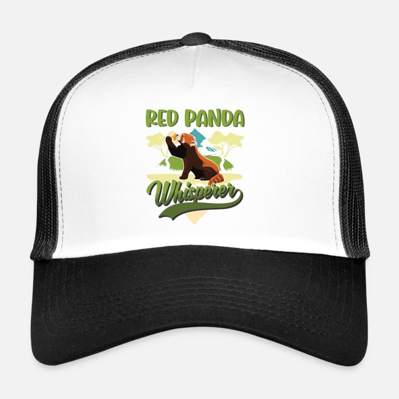 Red Panda Whispering Cat Bear Trucker Cap