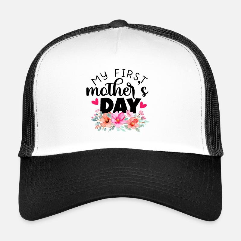 my first motners day - Trucker Cap - Weiß/Schwarz