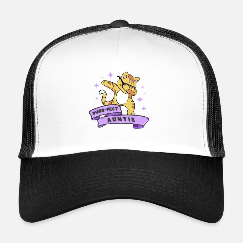 Purr Fact Auntie 4 Trucker Cap