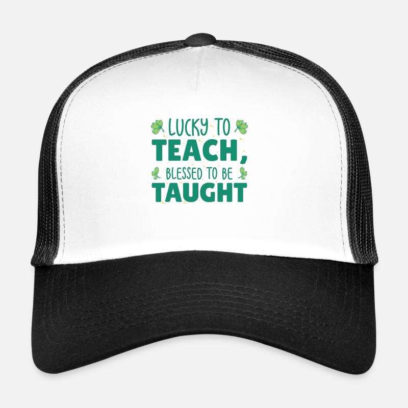St. Patrick's Day Lehre Lucky Shamrock Clover Trucker Cap