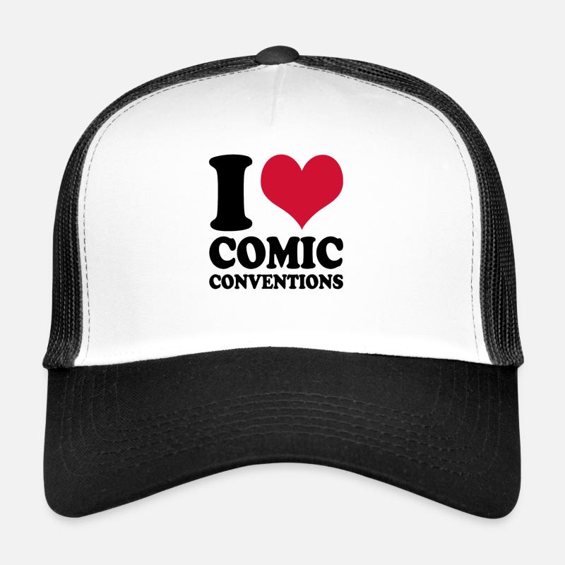 Comics I Love Comic Conventions - Trucker Cap - white/black