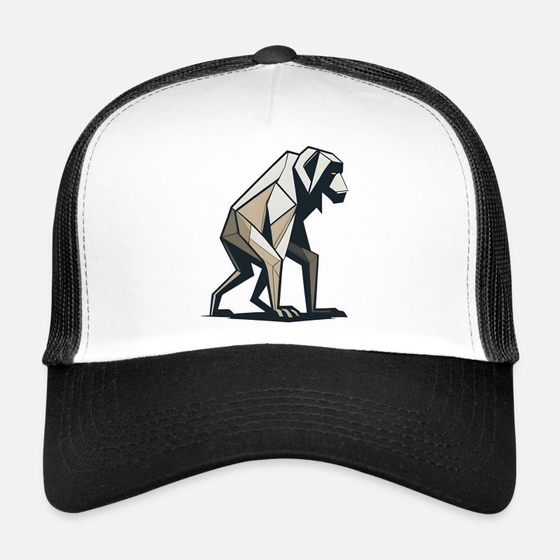 Origami Monkey Trucker Cap