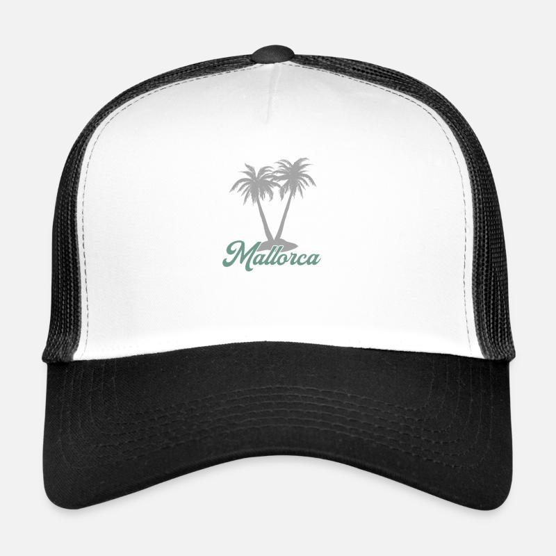 Majorca - Trucker Cap - white/black