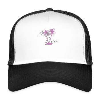 Malle Diven - Trucker Cap - Weiß/Schwarz - Vorne