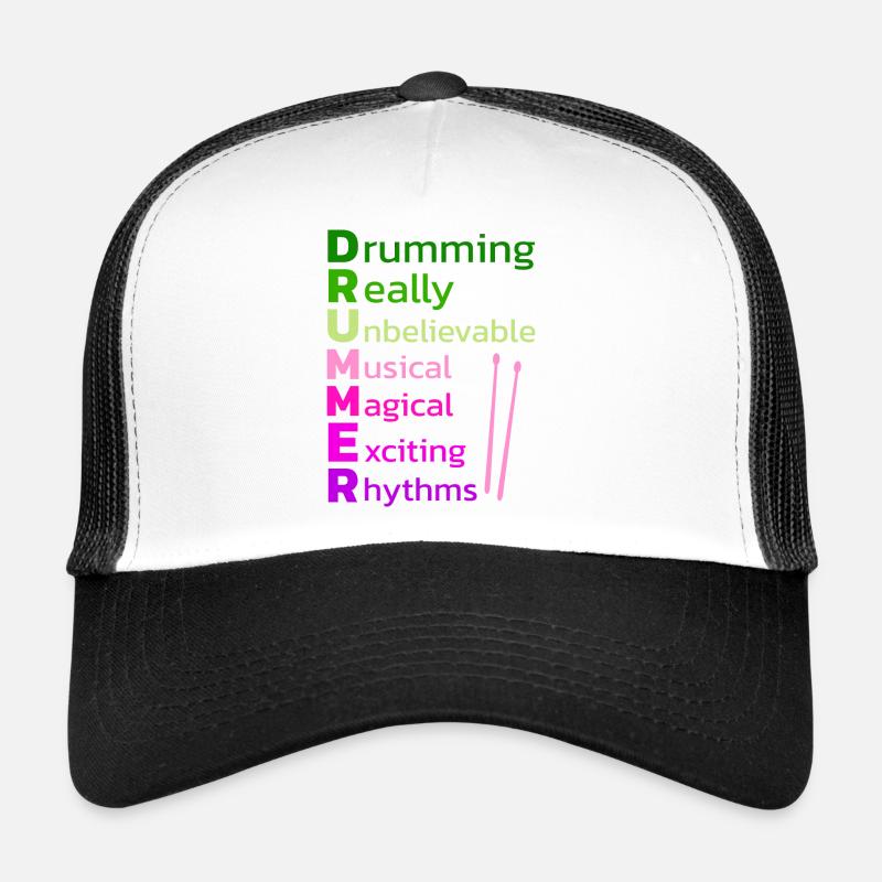 Drummers Drummers Drummers Drummers - Trucker Cap - white/black