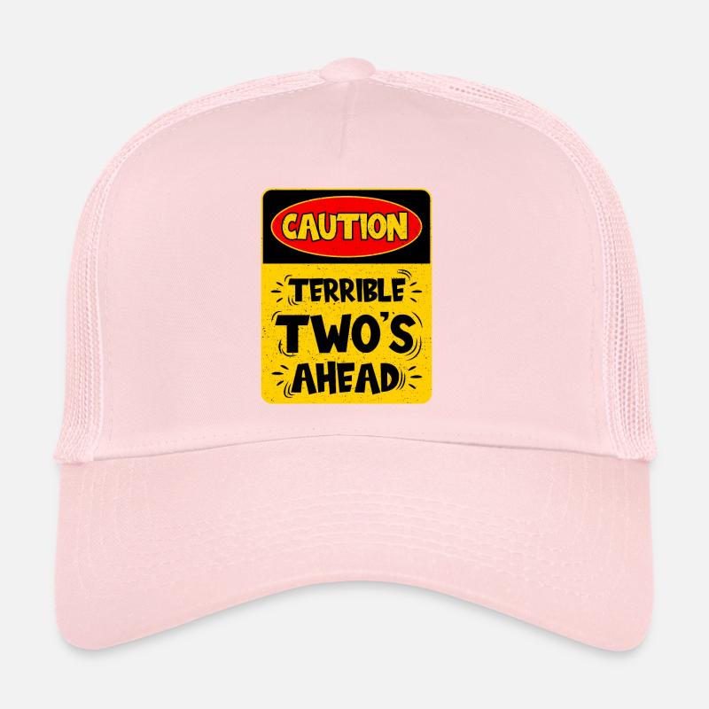 Caution: Terrible two on the way Trucker Cap