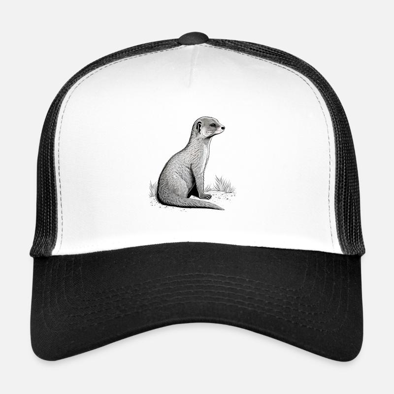 Mongoose Drawing Trucker Cap