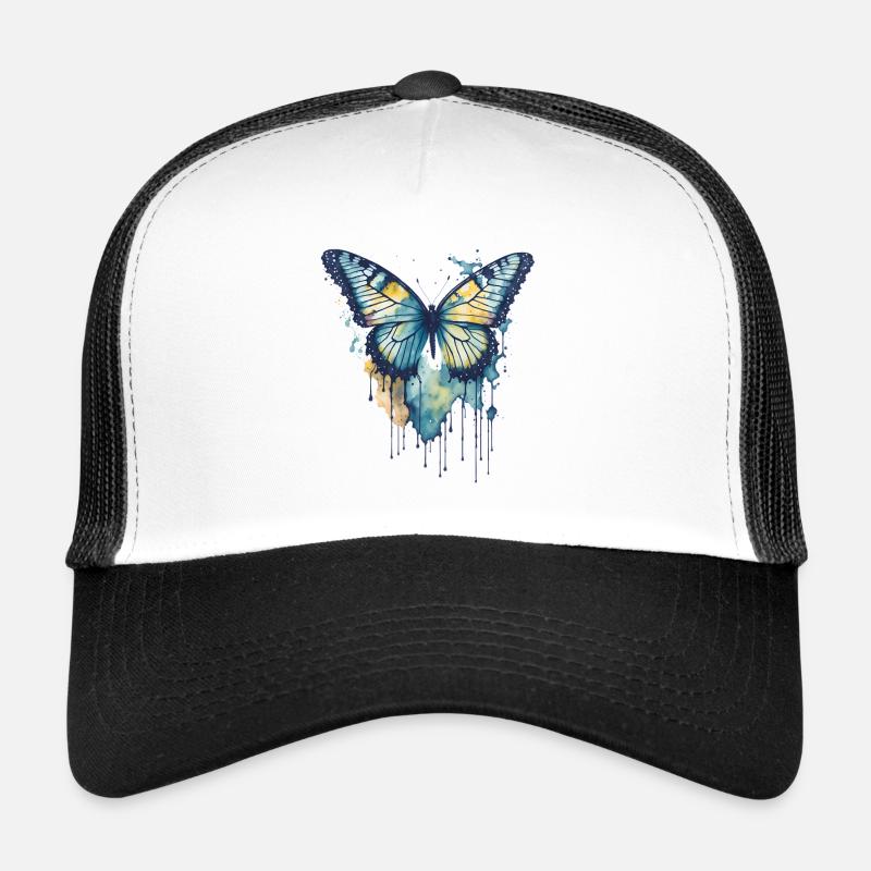 Aquarelle Papillon Casquette trucker 