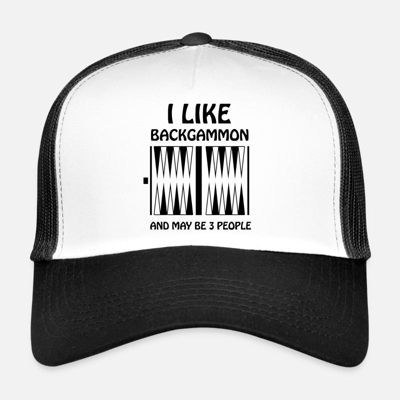 Jeu de société Chess Backgammon Game Night Casquette trucker 