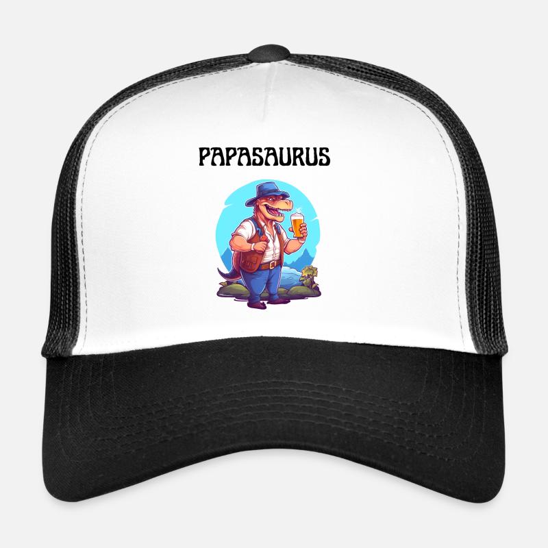 Papa saurus dinosaur families Dino Papasaurus Trucker Cap