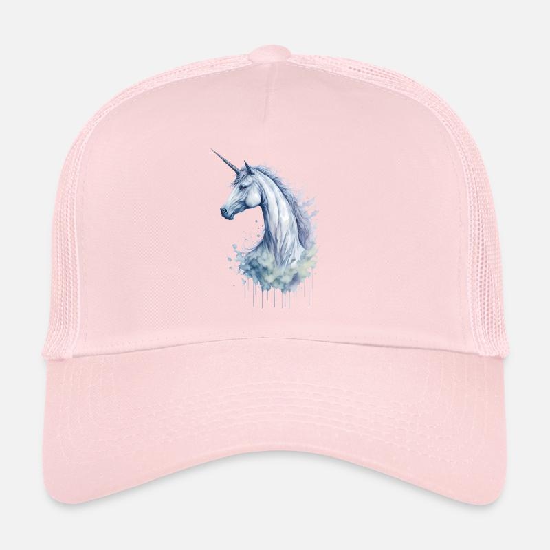 Ein bezauberndes Aquarell-Einhorn Trucker Cap