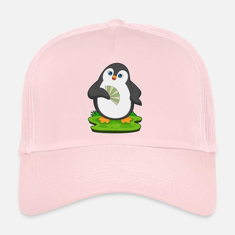 Penguin Hand Fan Trucker Cap