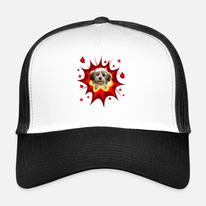 Comic Dog Design - Pow - Havanese Trucker Cap