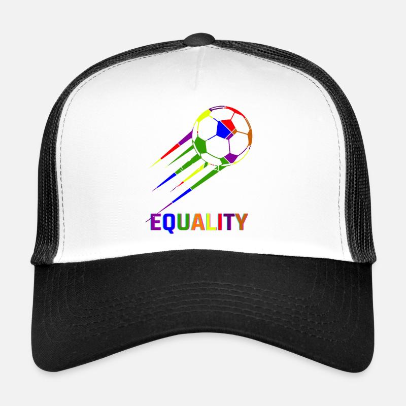 Fußball Regenbogen WM Equality Trucker Cap