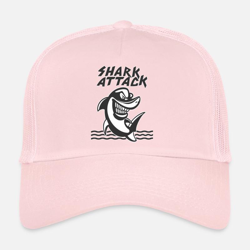 Shark Attack Oceanographer Diver Gift Trucker Cap