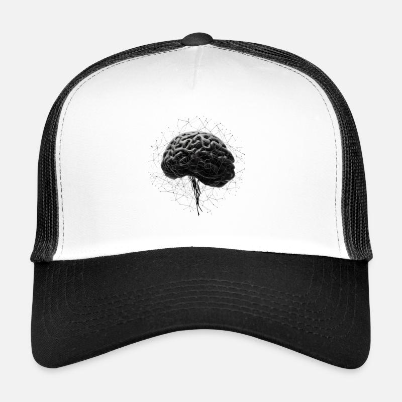 Algorithme informatique d’apprentissage profond de l’IA neuronale cérébrale Casquette trucker 